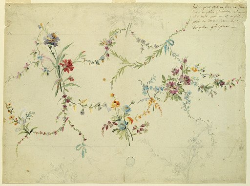 Design for the Embroidery of a Lady's Dress of the "Fabrique de St. Ruf"