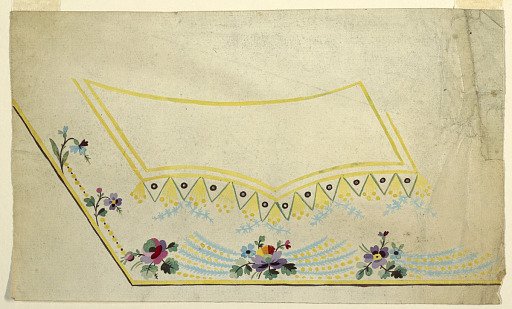 Design for the Embroidered Border and Pocket of a Waistcoat