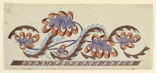 Design for the Embroidered Border of a Waistcoat