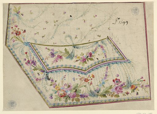 Project number 1599 of the Fabrique de St. Ruf, for Gentleman's Embroidered Waistcoat