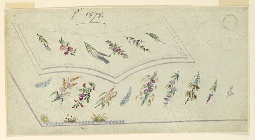 Design no. 1878 for the Embroidery of a Man's Waistcoat of the "Fabrique de St. Ruf"