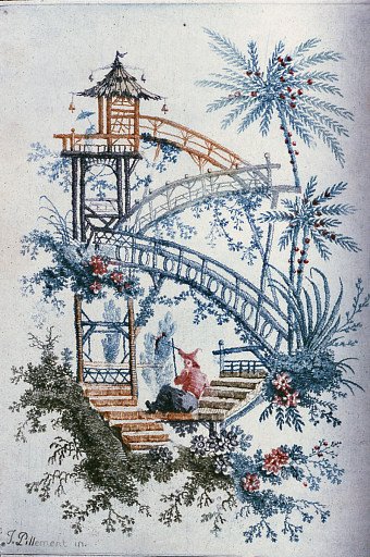 Ornamental Design from Nouvelle suite de cahiers chinois a l'usage des dessinateurs et des peintres No.3, (New Suite of Chinese Ornament for the Use of Designers and Painters)
