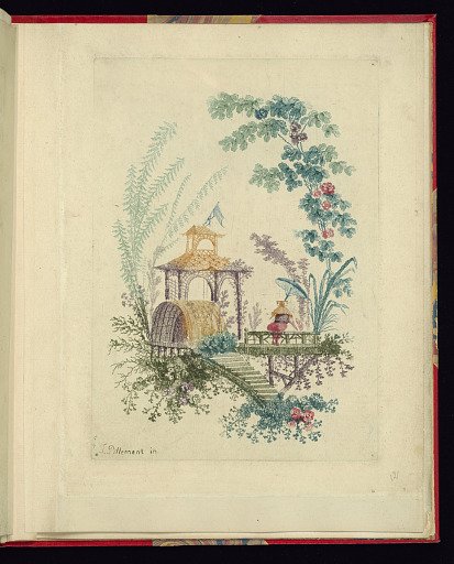 Ornamental Design from "Nouvelle suite de cahiers chinois a l'usage des dessinateurs et des peintres" No.3, Inventes et dessines par Jean Pillement. Graves par Anne Allen.