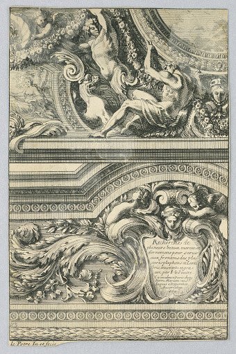 Sheet from the set, "Recherche de Plusieurs Beaux Morceaux d'Ornamens"
