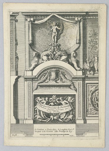 Design for Mantle Piece, from "Nouveaux Desseins de Cheminées"