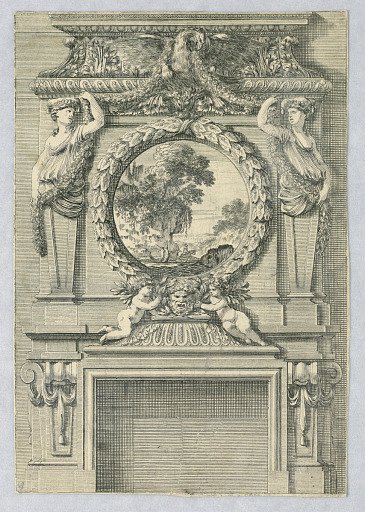 Design for Mantlepiece, from "Cheminées a la Modern"