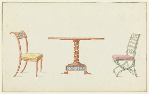 Two Chairs and a Table
