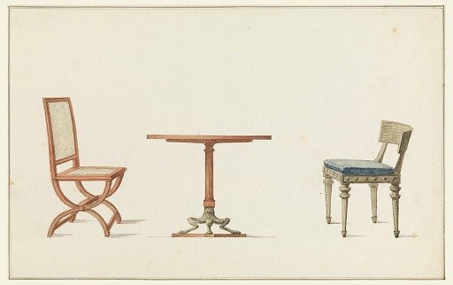 Two Chairs and a Table