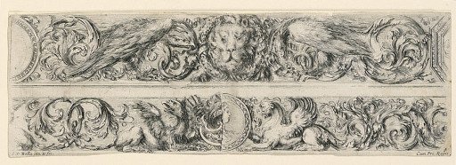 Ornamenti di fregi e fogliami