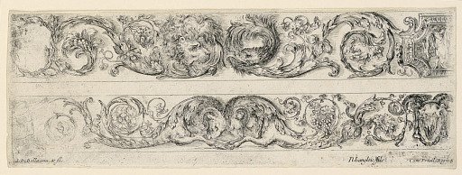 Ornamenti di fregi e fogliami