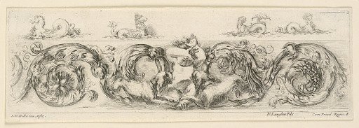 Ornamenti di fregi e fogliami