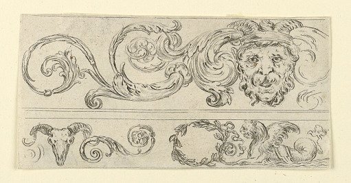 Plate from Frises, Feuillages et Grotesques (Friezes, Foliage and Grotesques)