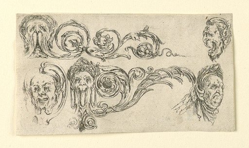 Plate from Frises, Feuillages et Grotesques (Friezes, Foliage and Grotesques)