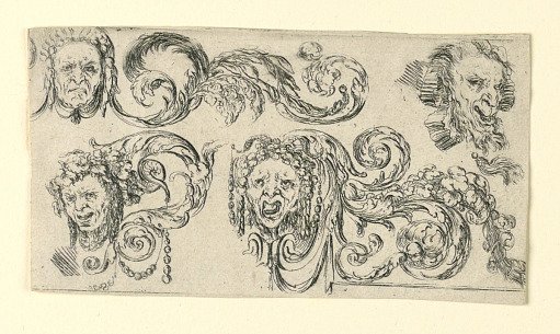Plate from Frises, Feuillages et Grotesques (Friezes, Foliage and Grotesques)