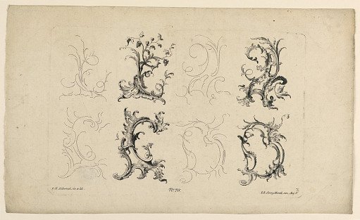 Rocaille Motif, from Set No. 76