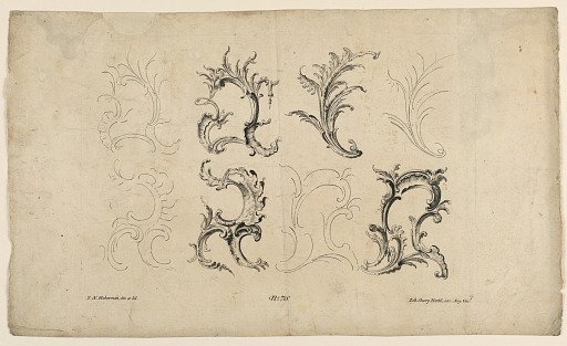 Rocaille Motif, from Set No. 76