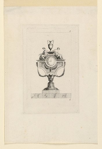 Design for a Clock, from "Six Tables Grecques Pendules"