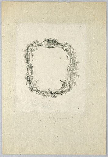 Escutcheon, Plate 4 of "Cinqeme Cahier de Cartouches"