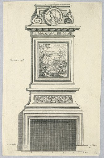 Cheminée en Saillye, Plate 5 from "Livre Nouveau de Cheminée"