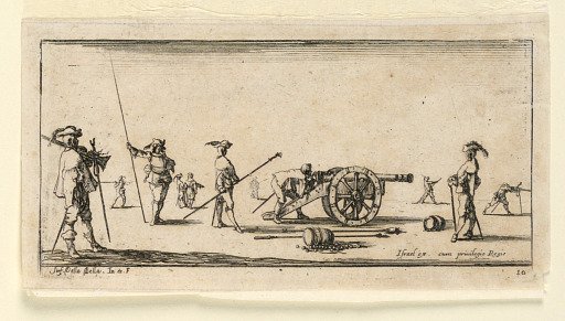 Plate 10, from "Desseins de Queleques Conduites de Troupes, Canons, et Ataques de Villes"