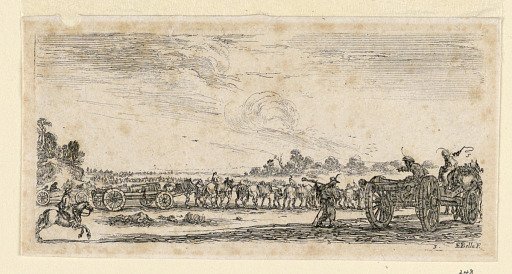 Battle Scene, from "Desseins de Queleques Conduites de Troupes, Canons, et Ataques de Villes"