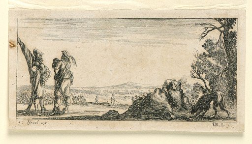 Plate 7, from "Desseins de Queleques Conduites de Troupes, Canons, et Ataques de Villes"