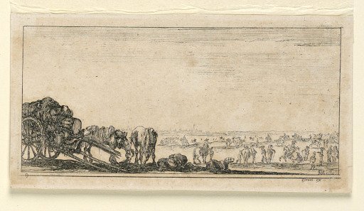 Plate 8, from "Desseins de Queleques Conduites de Troupes, Canons, et Ataques de Villes"