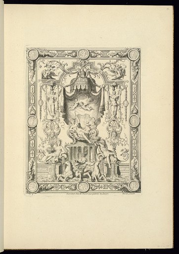 Panel Design of Grotesque Ornamentation