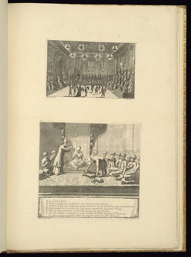 Festive Court Scene and Scene of an Execution of a Grand Vizir