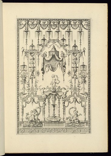 Panel Design of Grotesque Ornamentation