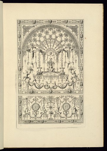 Panel Design of Grotesque Ornamentation