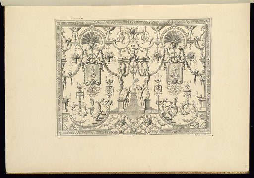 Panel Design of Grotesque Ornaments