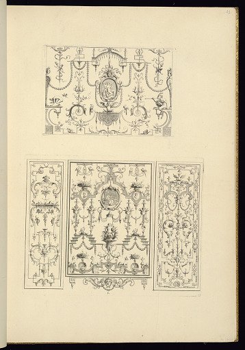 Panel Designs of Grotesque Ornaments