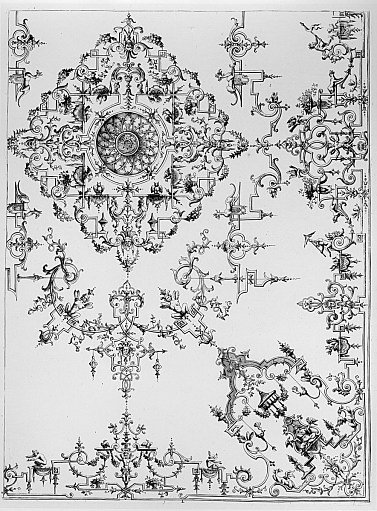 Panel Design of Grotesque Ornaments