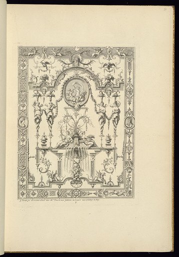 Panel Design of Grotesque Ornamentation