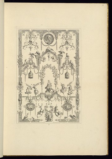 Panel Design of Grotesque Ornamentation
