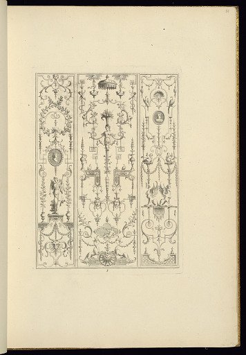 Panel Design of Grotesque Ornamentation