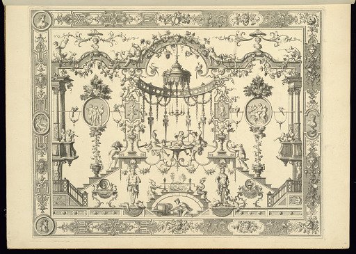 Panel Design of Grotesque Ornamentation