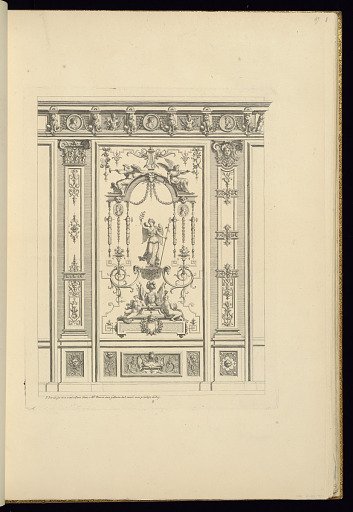 Framed Panel Design of Grotesque Ornamentation