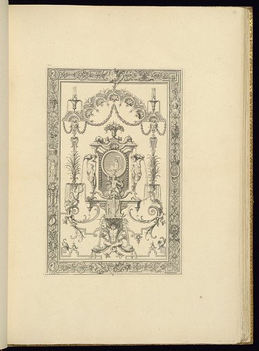 Panel Design of Grotesque Ornamentation