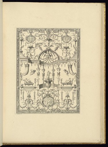 Framed Panel Design of Grotesque Ornamentation