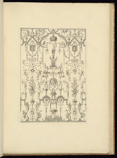 Panel Design of Grotesque Ornamentation