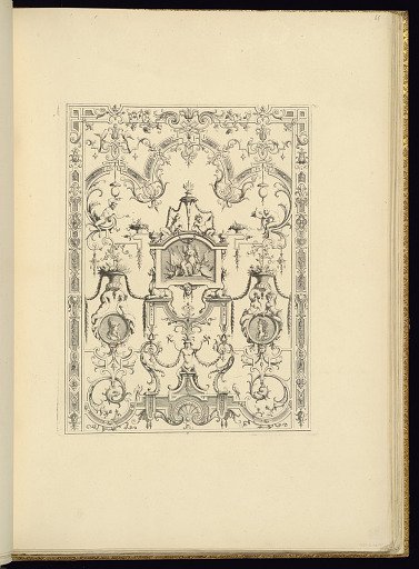 Panel Design of Grotesque Ornamentation