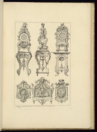 Ornamented Clock and Console Designs