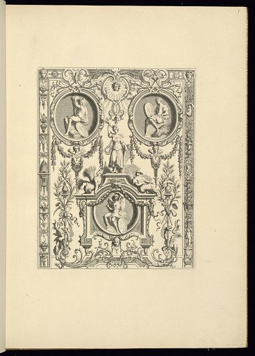 Panel Design of Grotesque Ornamentation