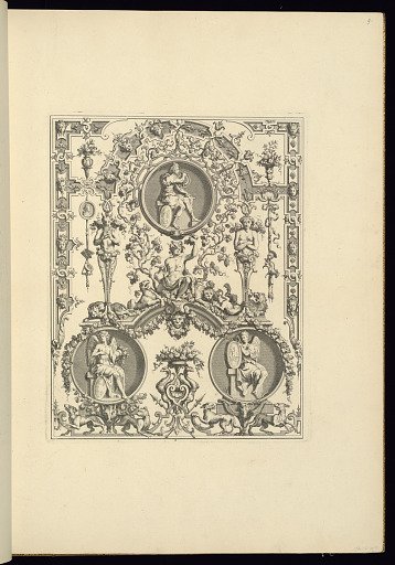 Panel Design of Grotesque Ornamentation