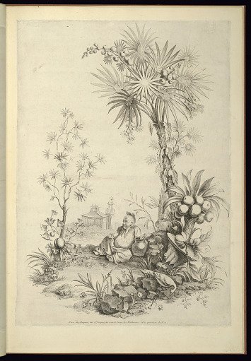 Chinoiserie with Seated Figure in a Landscape