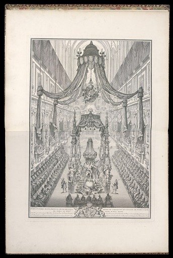 Pompe funèbre de Polixène de Hesse-Rhinfels Reine de Sardaigne en l’église de Notre de Paris le XXIV Mars M. DCC. XXXV.