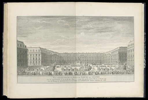 VUE PERSPECTIVE DE LA PLACE DE LOUIS LE GRAND