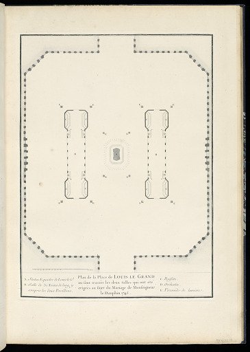 Plan de la Place de LOUIS LE GRAND